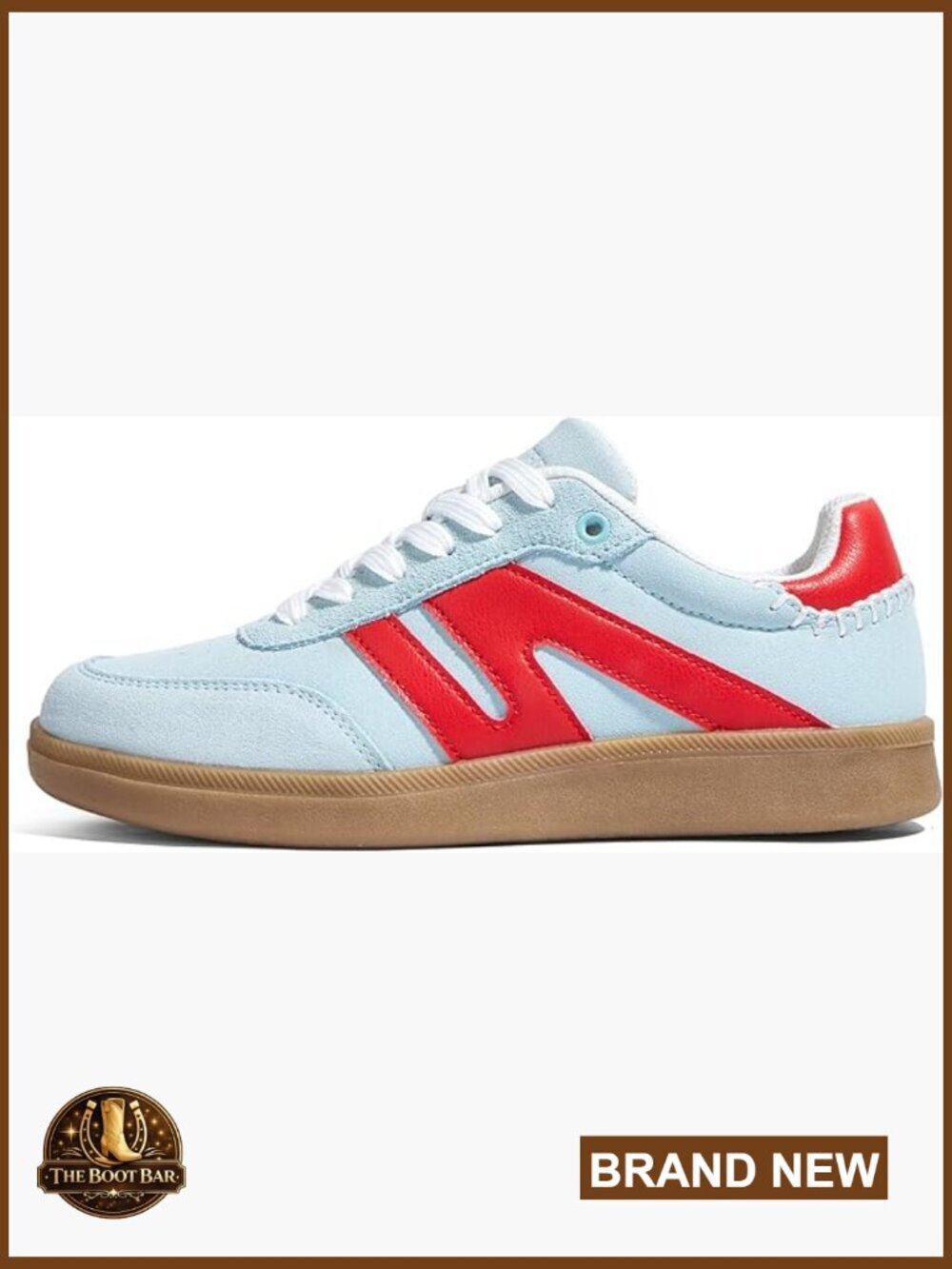 Classic Retro Fashion Sneakers Genuine Leather Gum Sole Anti Slip Lace Up